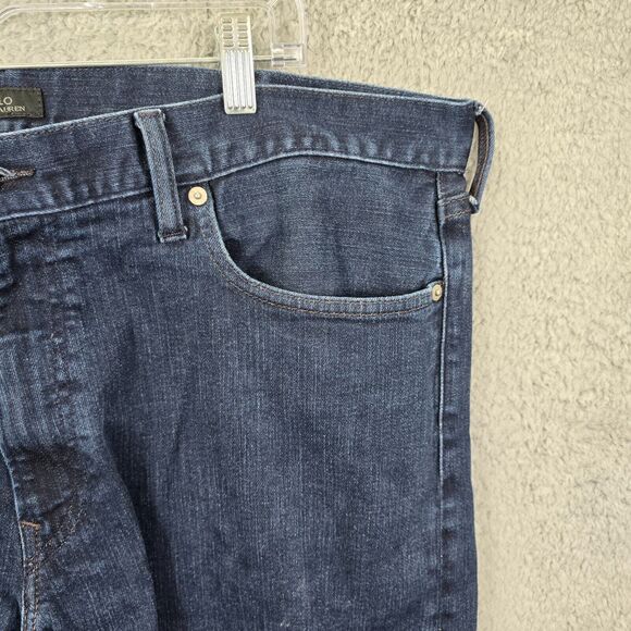 Polo Ralph Lauren Men's Blue Straight Dark Wash Jeans Size 40x32 - Picture 4 of 14